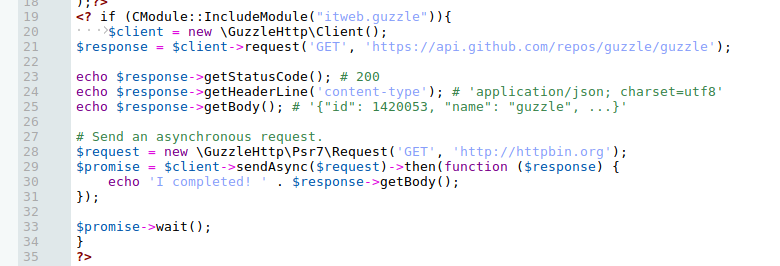 Библиотека Guzzle, PHP HTTP client