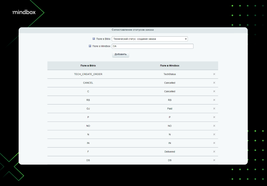 Модульная интеграция программы лояльности