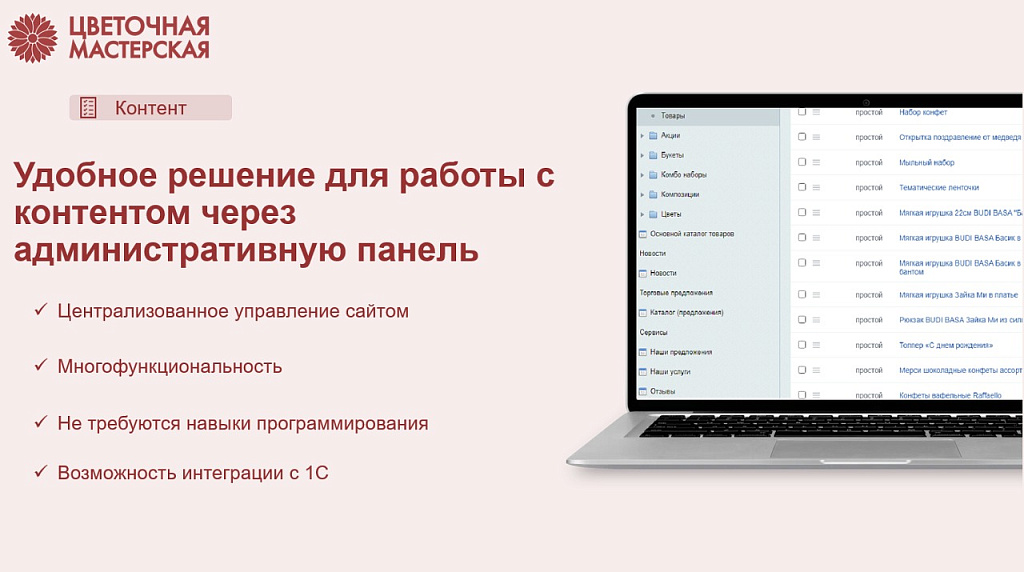 Магазин цветов, озеленение офиса, флористическое декорирование