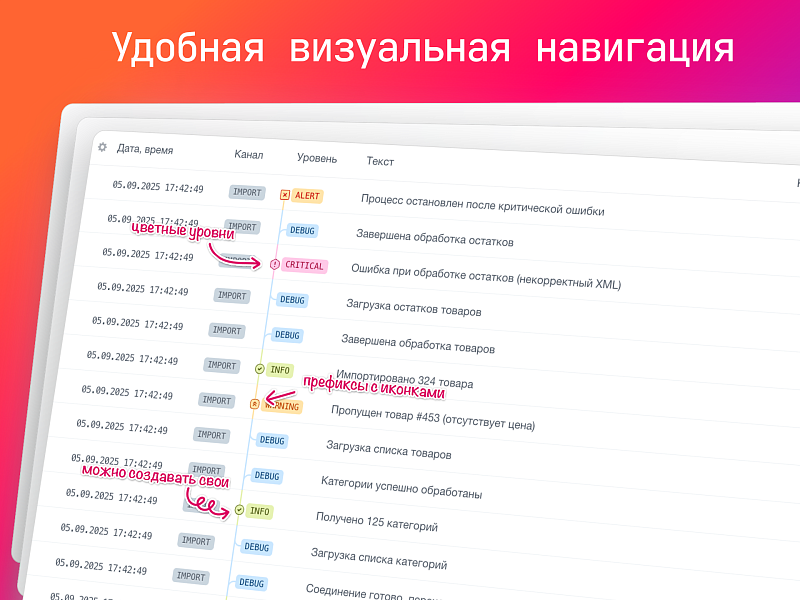 iHead: Логи — Monolog 3 в админке Битрикс