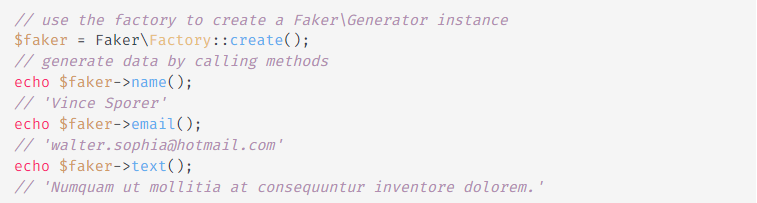Модуль dZENcode: Fakerphp