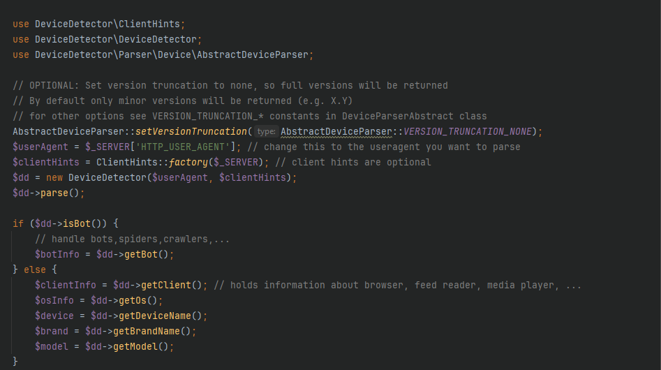 dZENcode:devicedetector