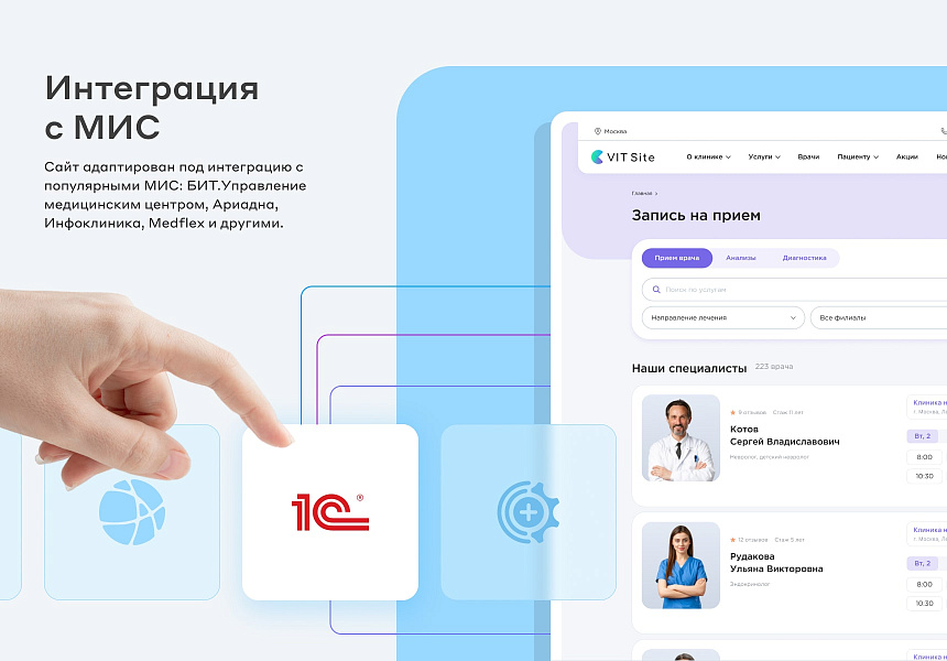 Сайт клиники, медицинского центра