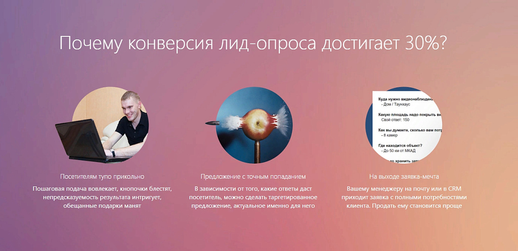 КВИЗ ЛИД-ОПРОСЫ — новый способ получения заявок с сайта, увеличивающий конверсию до 10 раз!