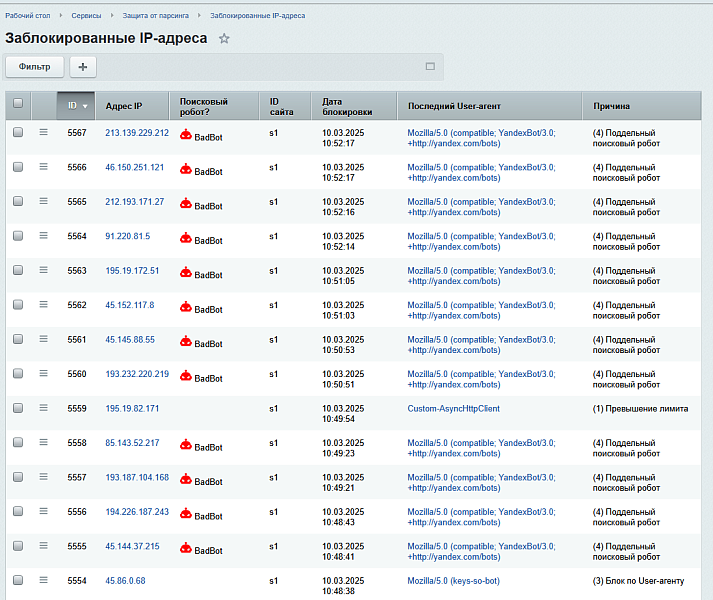 Защита от парсинга