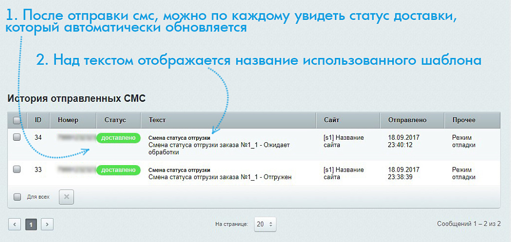 BXmaker. СМС Оповещения (70+ sms сервисов)