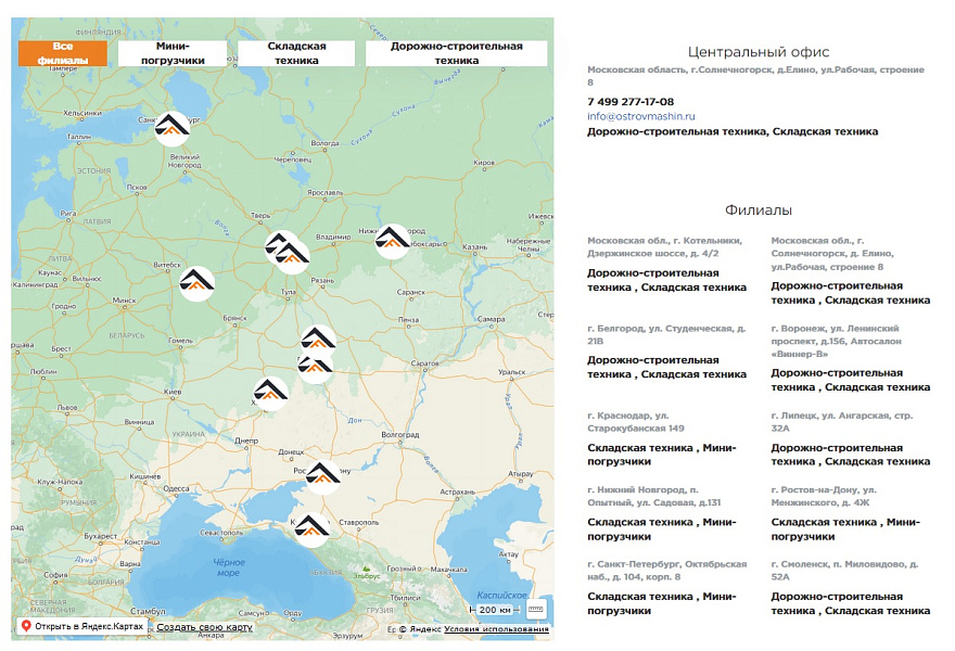 ВИАРДА: Интерактивная карта объектов
