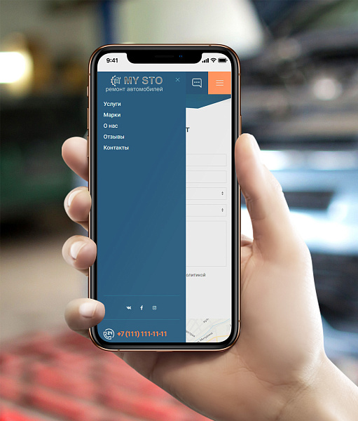 BF Autolanding - адаптивный лендинг для автосервиса, СТО с каталогом услуг и автомобилей (php8)