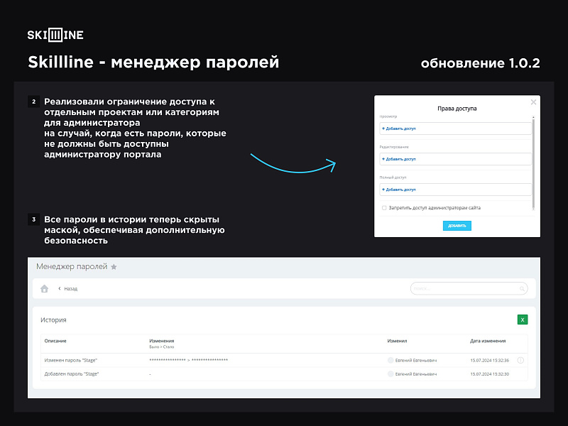 Skillline - менеджер паролей