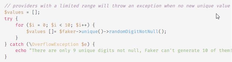Модуль dZENcode: Fakerphp