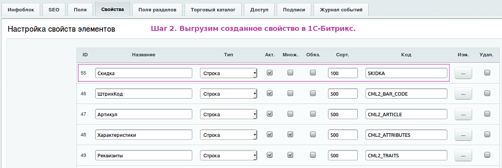 Синхронизация скидок