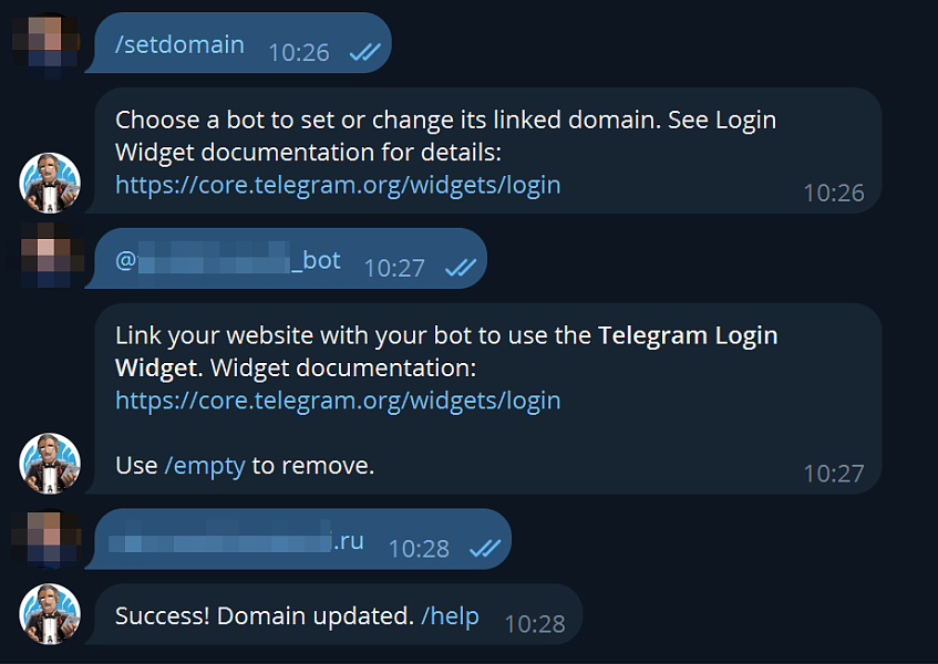 Telegram: авторизация через Телеграм