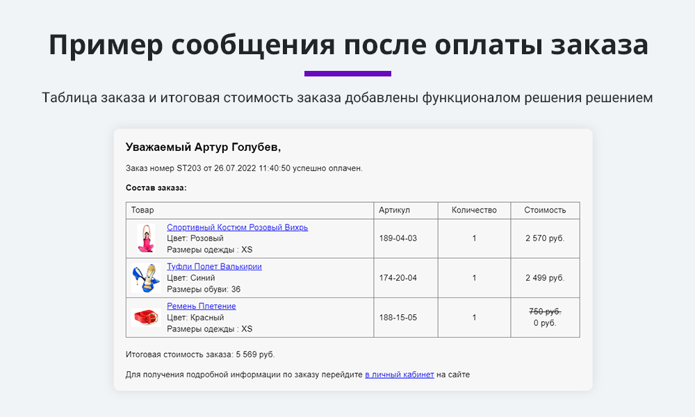 Расширенные письма заказов: свойства и параметры заказа в почтовых событиях (макросы)