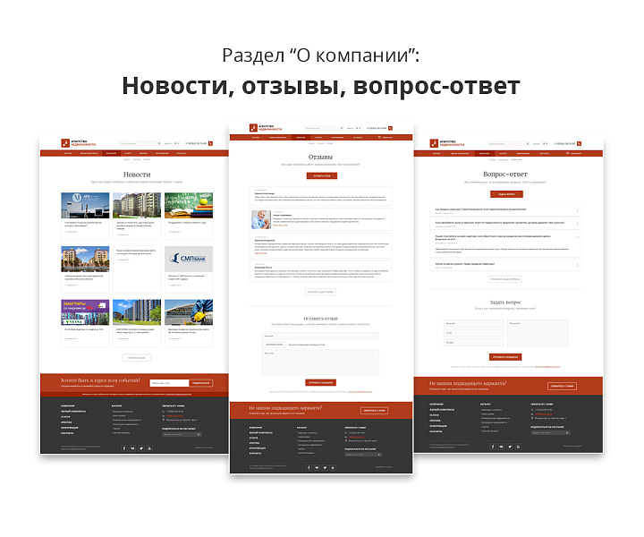 Адаптивный сайт агентства недвижимости/риелтора АСАН Pro